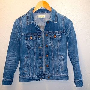 Madewell Denim Jacket Whiskering Effect Women’s Sz XS X Small